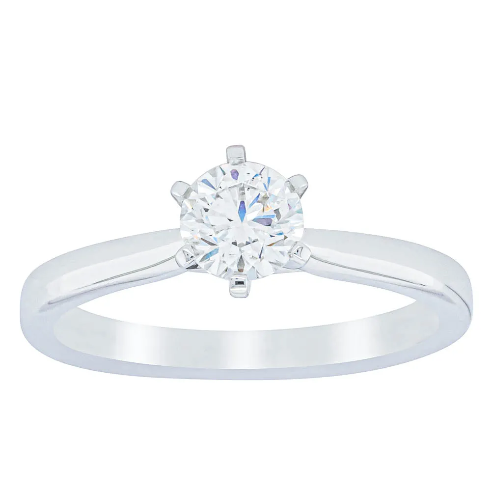 18ct White Gold .56ct Diamond Capri Ring