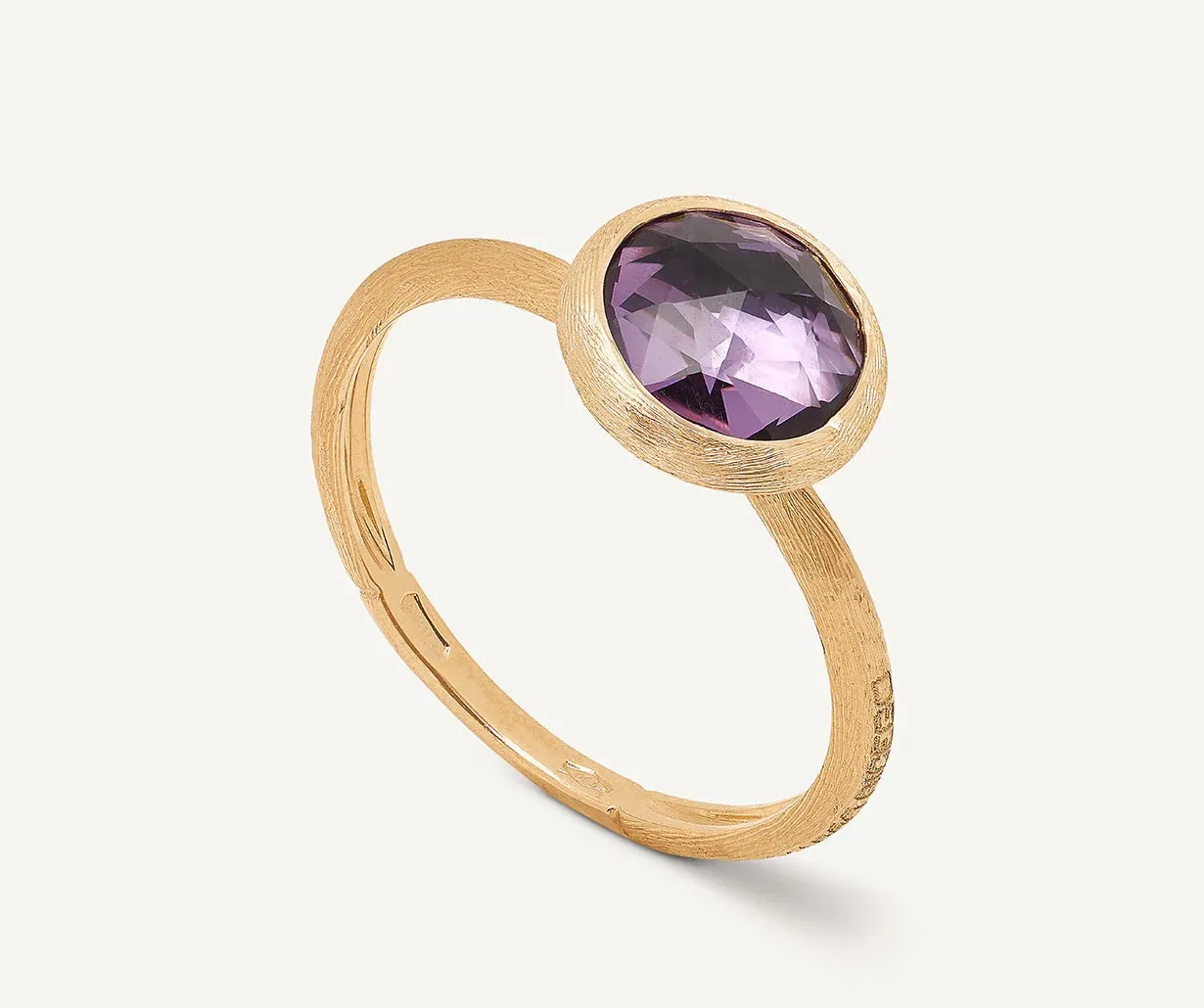 18K YELLOW GOLD AMETHYST RING