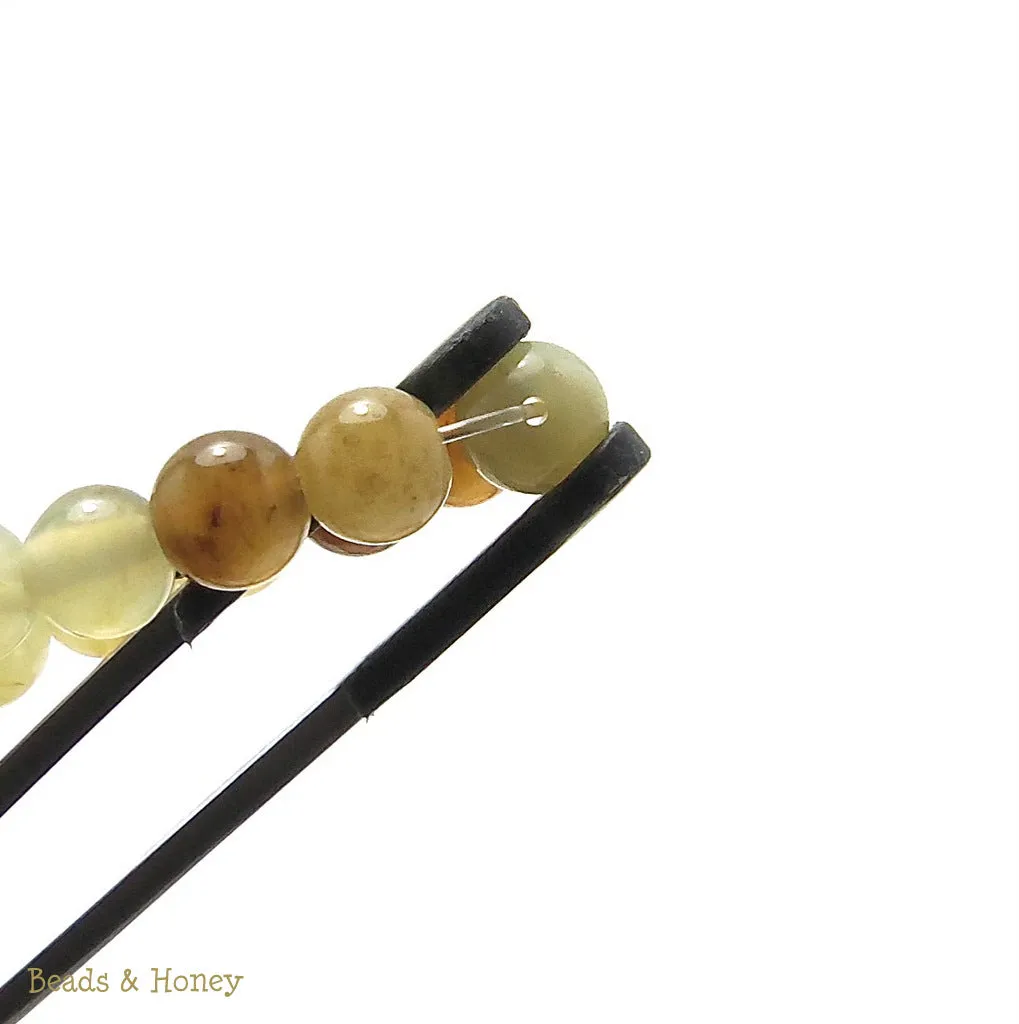 Antique New Jade Round Smooth 6mm (Full Strand)