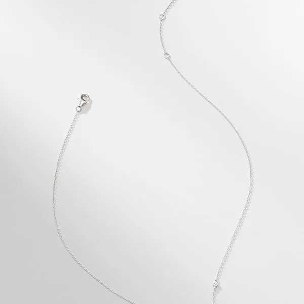 Asscher-Cut Necklace :: Silver