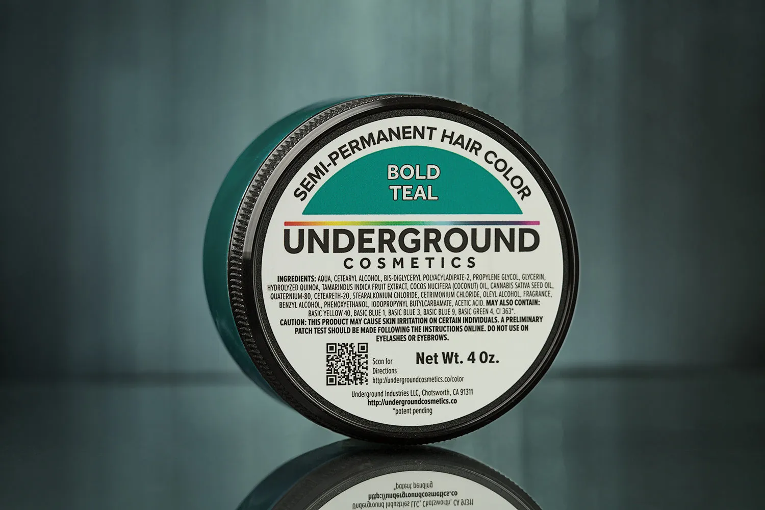 Bold Teal Semi-Perm Hair Color