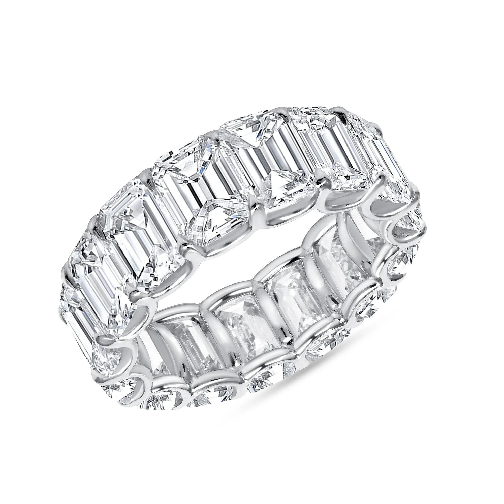 Emerald Cut Eternity Band
