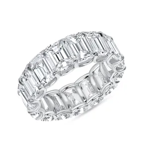 Emerald Cut Eternity Band