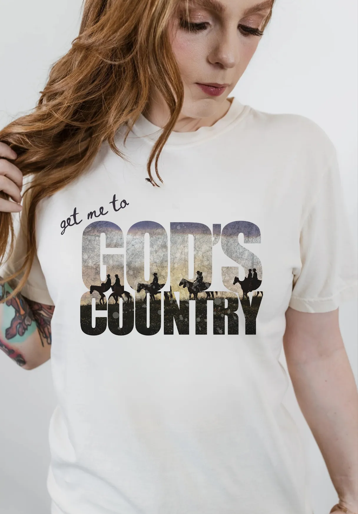Get Me To God's Country Comfort Colors Tee