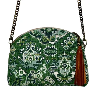 Green Porcelain Needlepoint Purse
