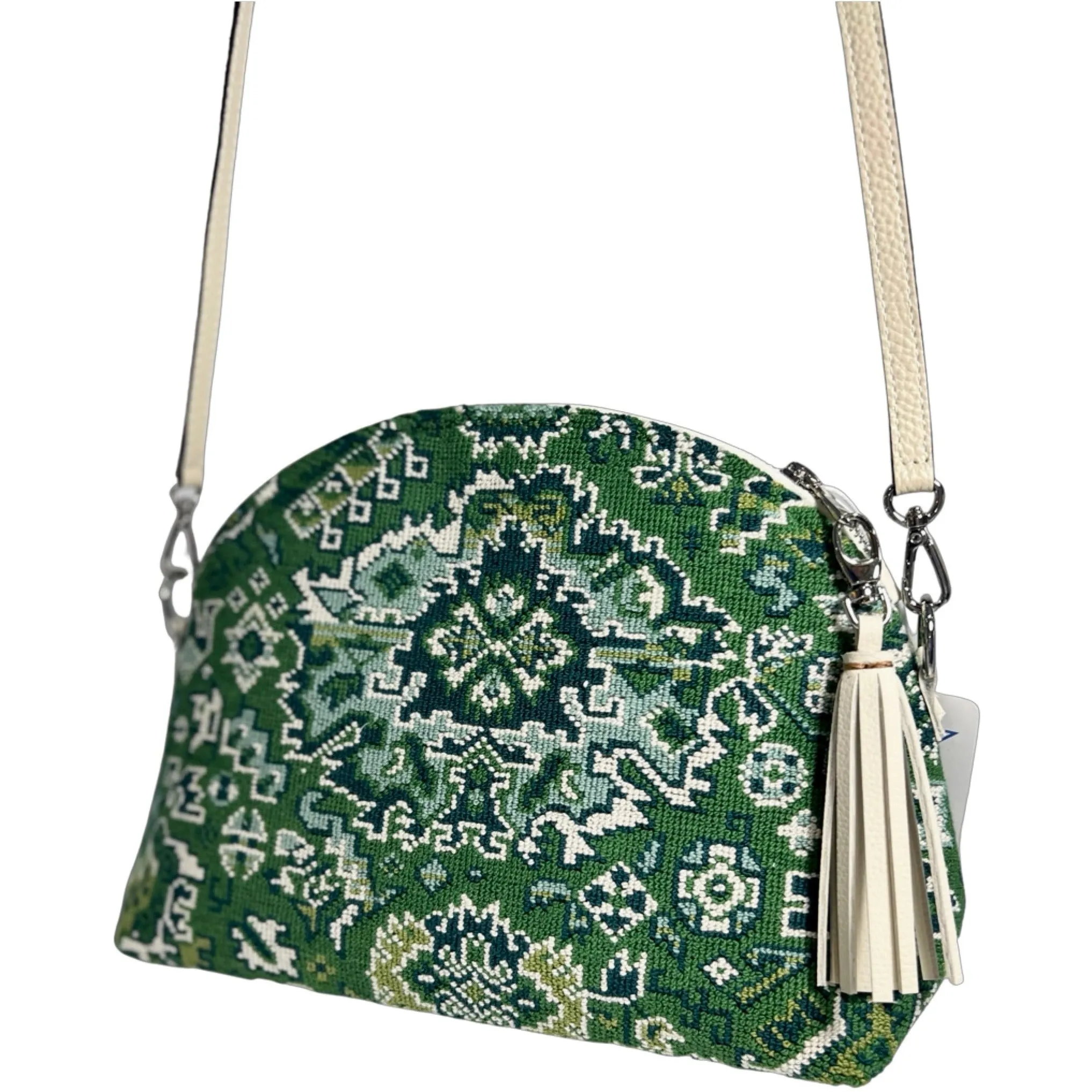 Green Porcelain Needlepoint Purse