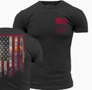 GRUNT SYLE RED BLOOD BLUE COLLAR T-SHIRT