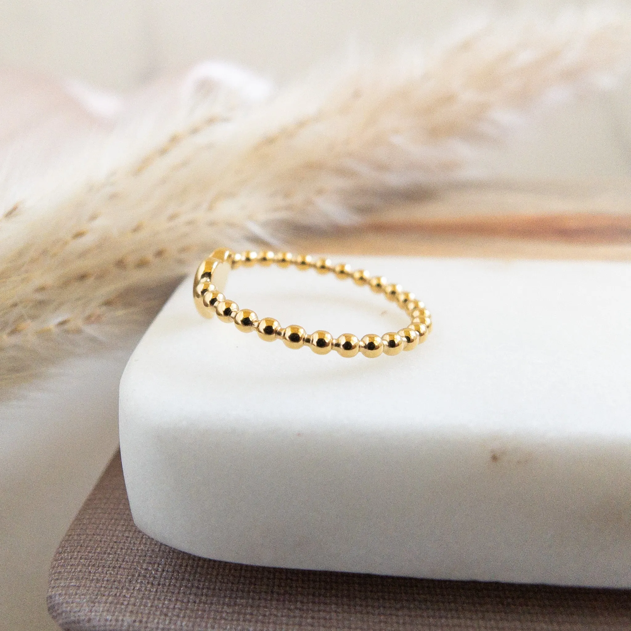 Heart Beaded Ring