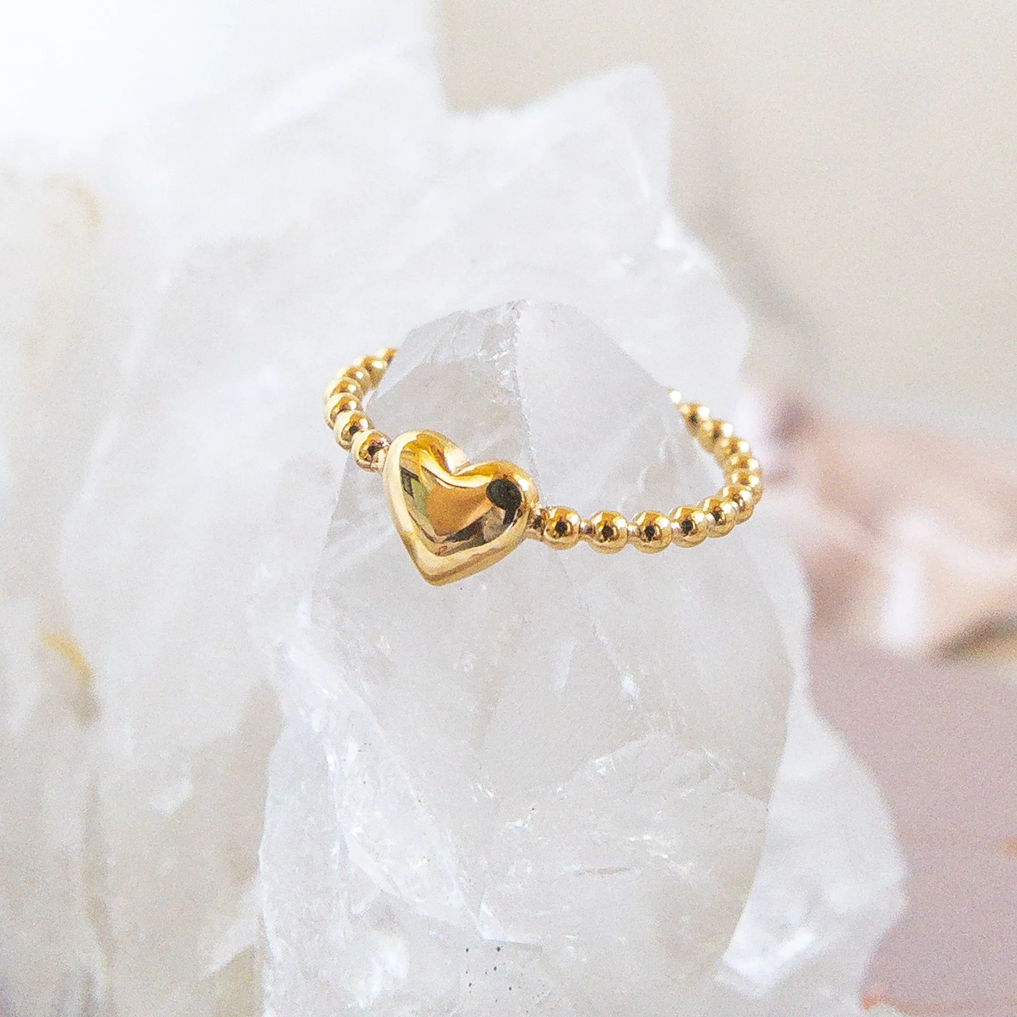 Heart Beaded Ring