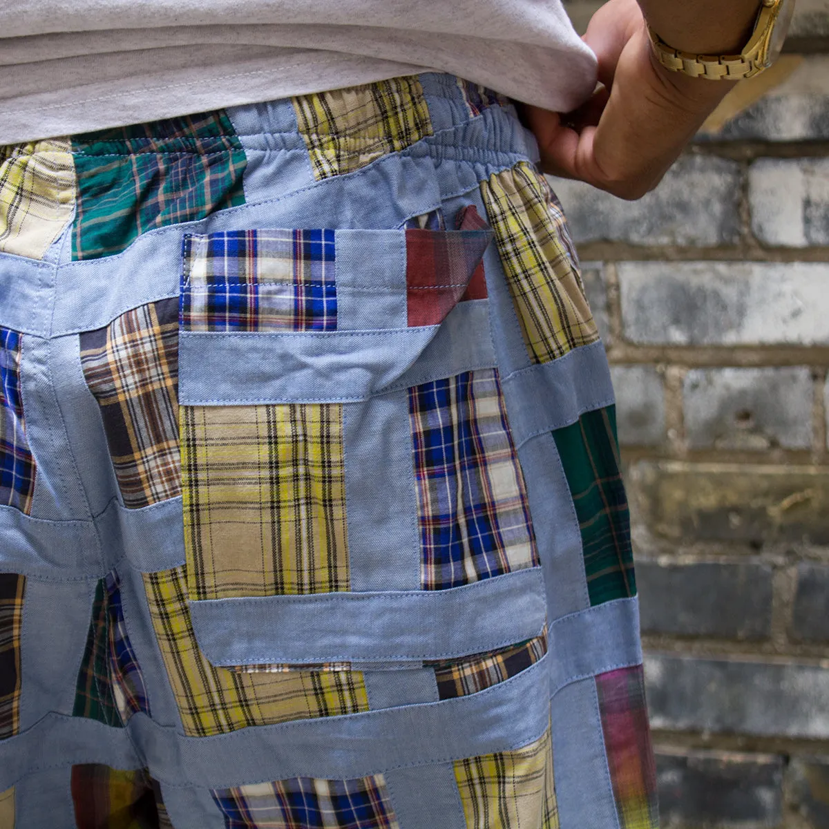 Madras Patchwork Relaxed Pant