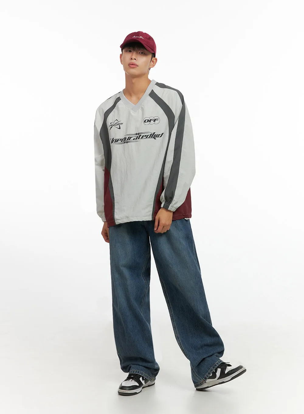 Men's  Wide Fit Denim Classic Jeans IO420
