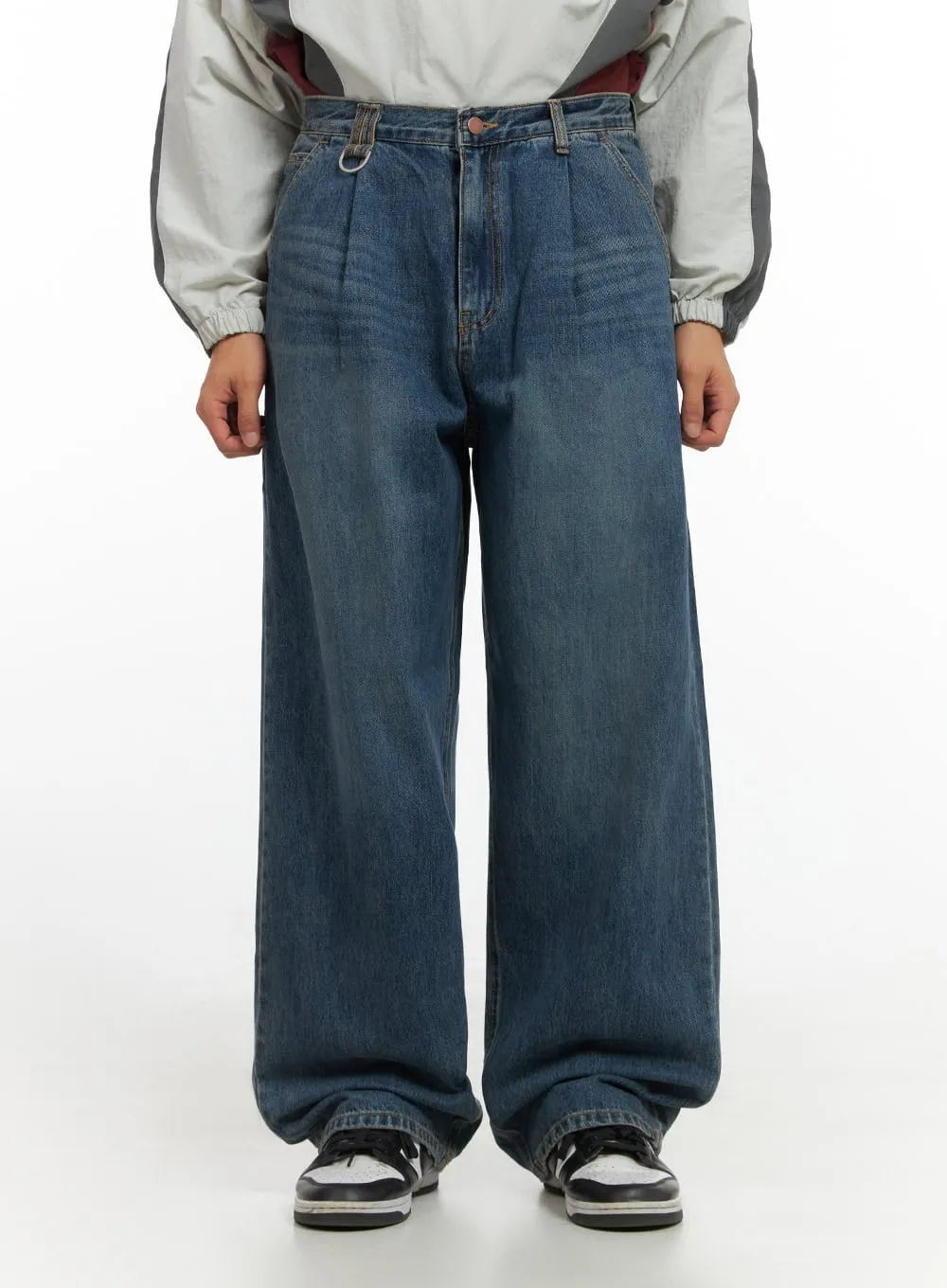 Men's  Wide Fit Denim Classic Jeans IO420