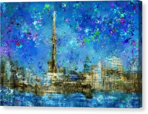 Painted City - Toronto Skyline  Canvas Print