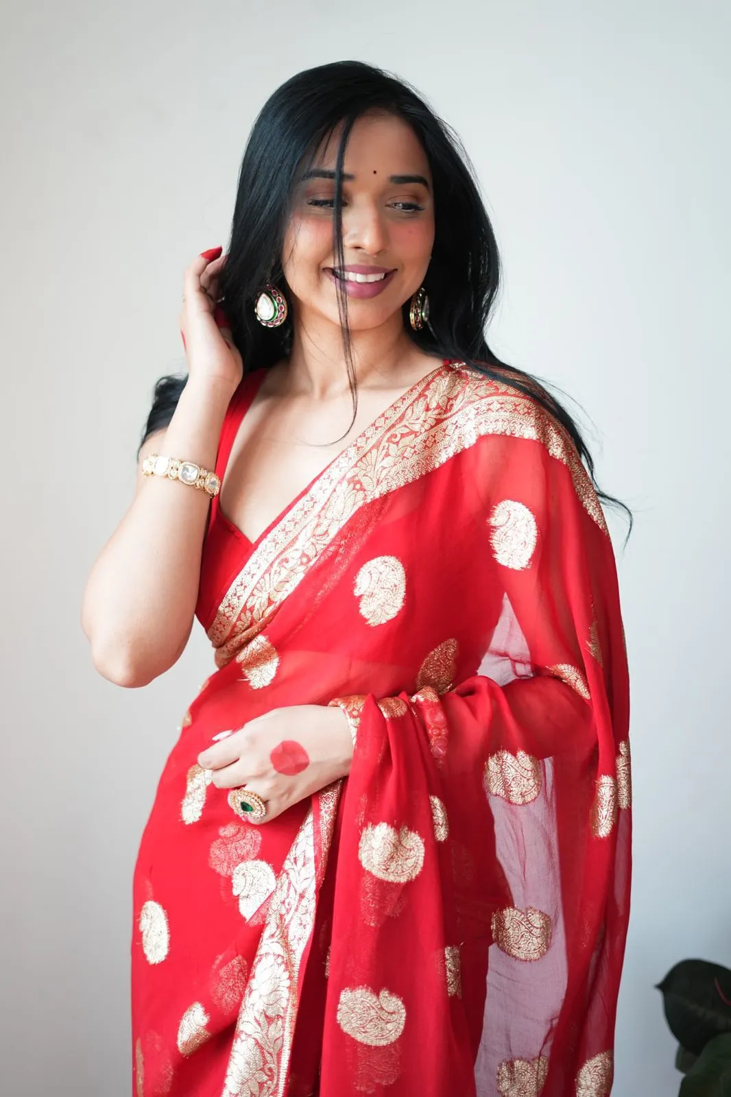 Party Wear Ready to Wear Karva Chauth Pure Viscose Saree