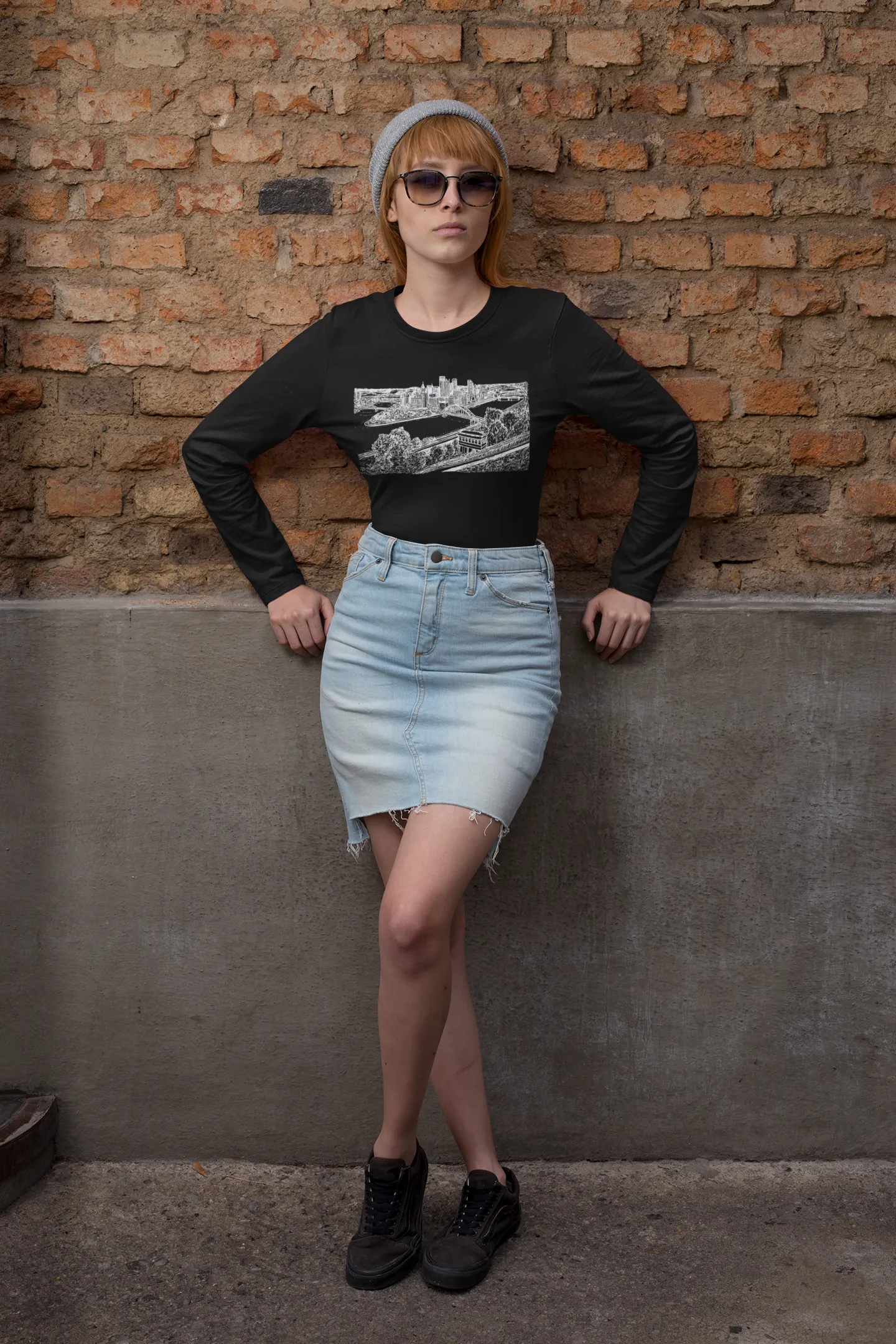 Pittsburgh Skyline - Unisex Jersey Long Sleeve Tee