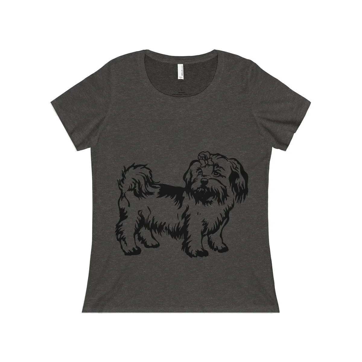 Shih Tzu Women's Relaxed Jersey Short Sleeve Scoop Neck Tee