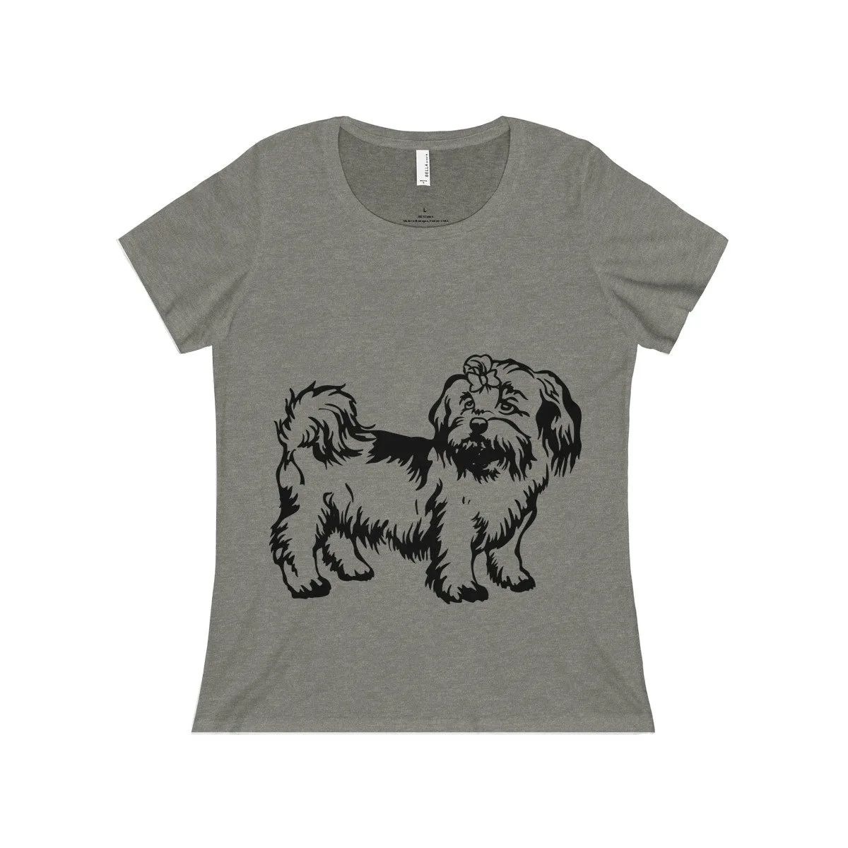 Shih Tzu Women's Relaxed Jersey Short Sleeve Scoop Neck Tee
