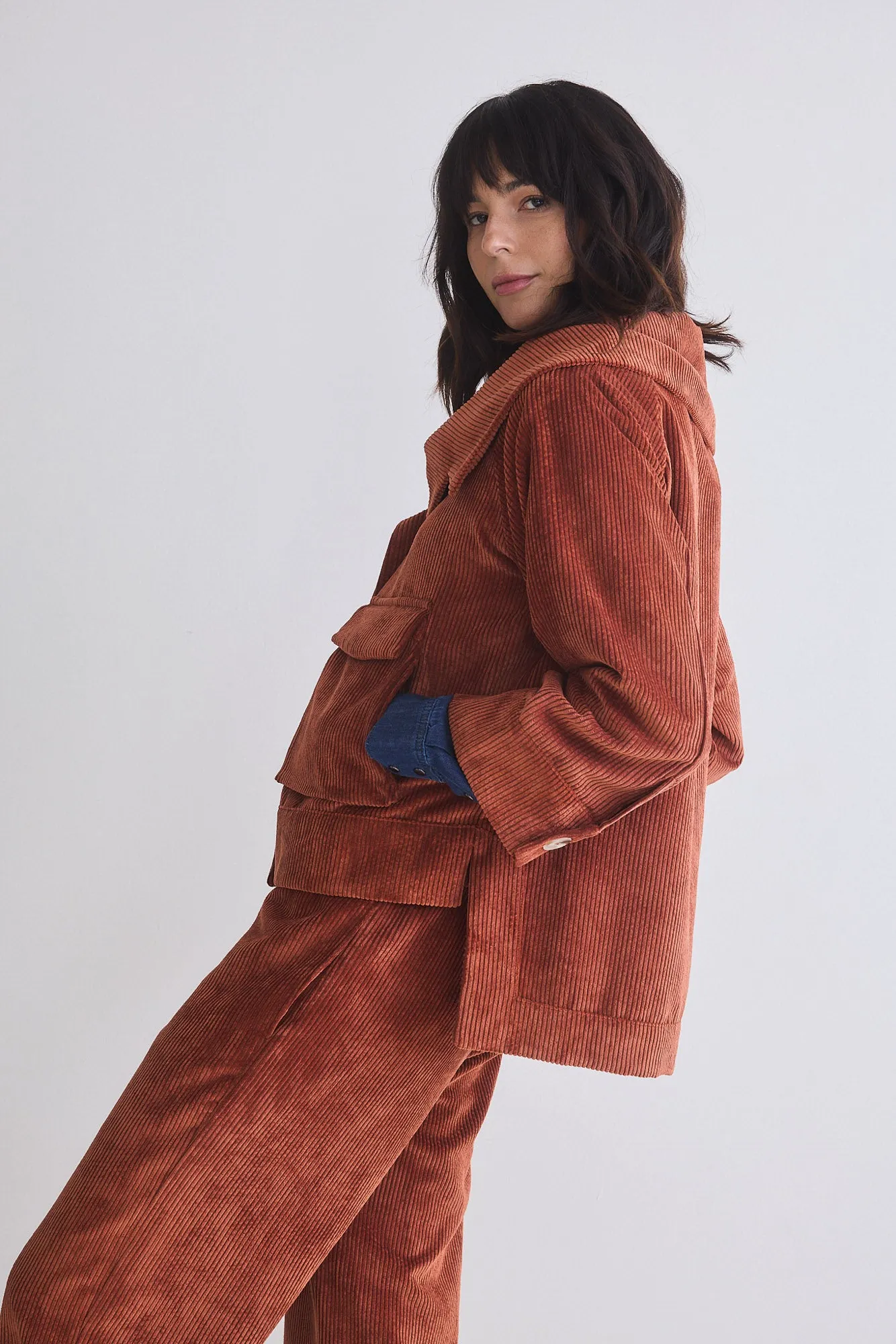 The Corduroy Mini Drama Jacket