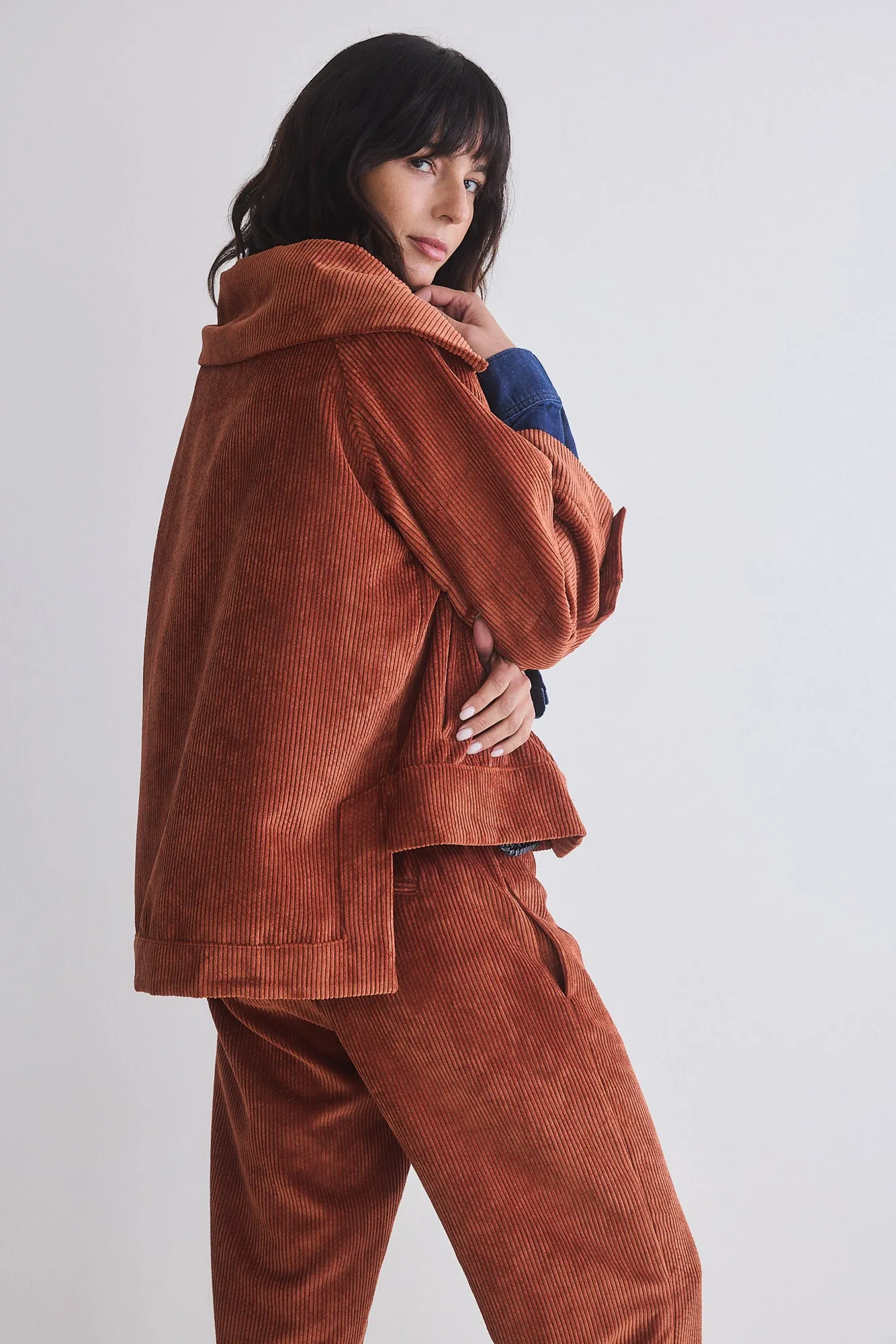 The Corduroy Mini Drama Jacket