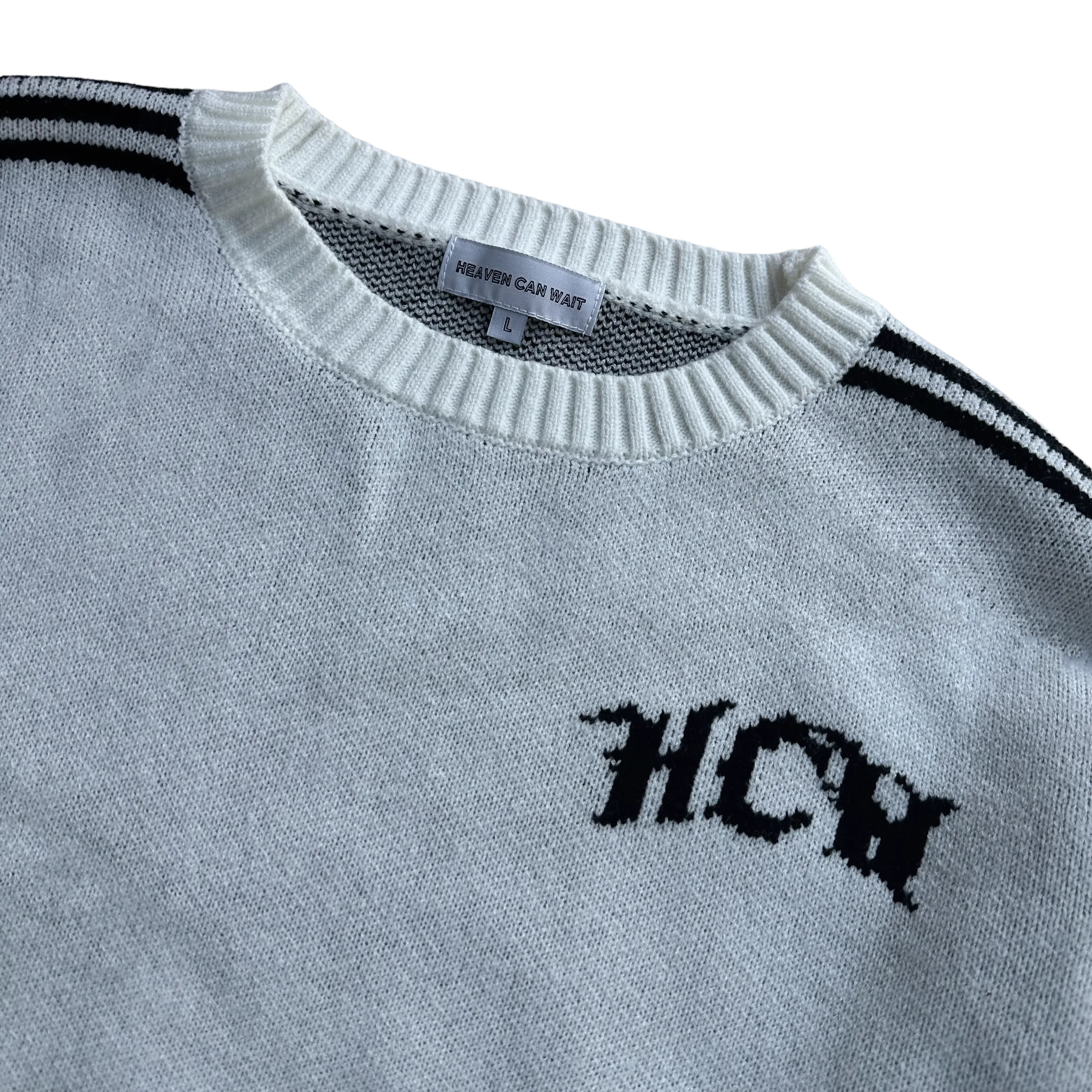 TRACK KNIT (WHITE/BLACK)