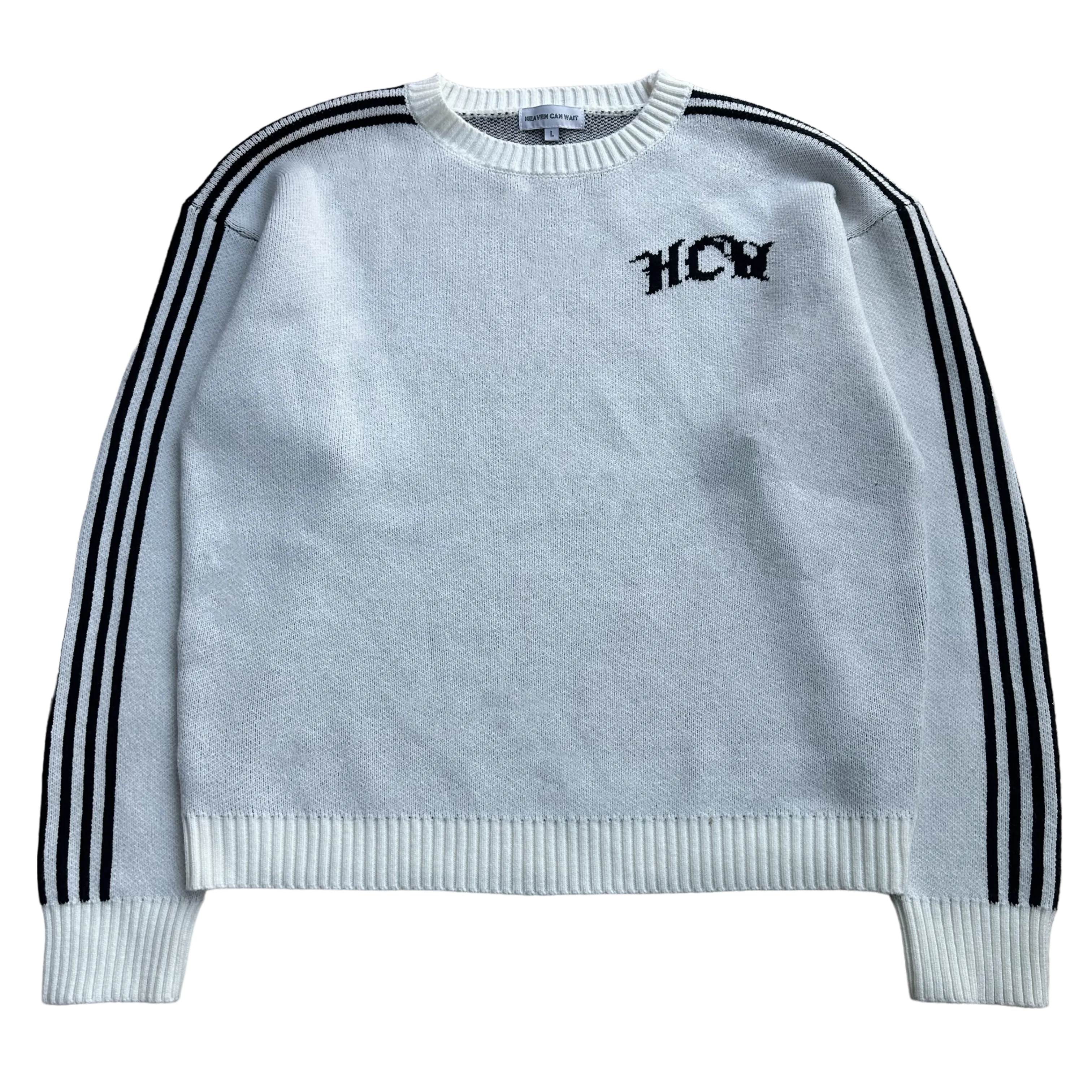 TRACK KNIT (WHITE/BLACK)