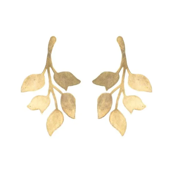 We Dream in Colour Brass Ophelia Earrings
