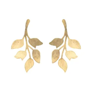 We Dream in Colour Brass Ophelia Earrings